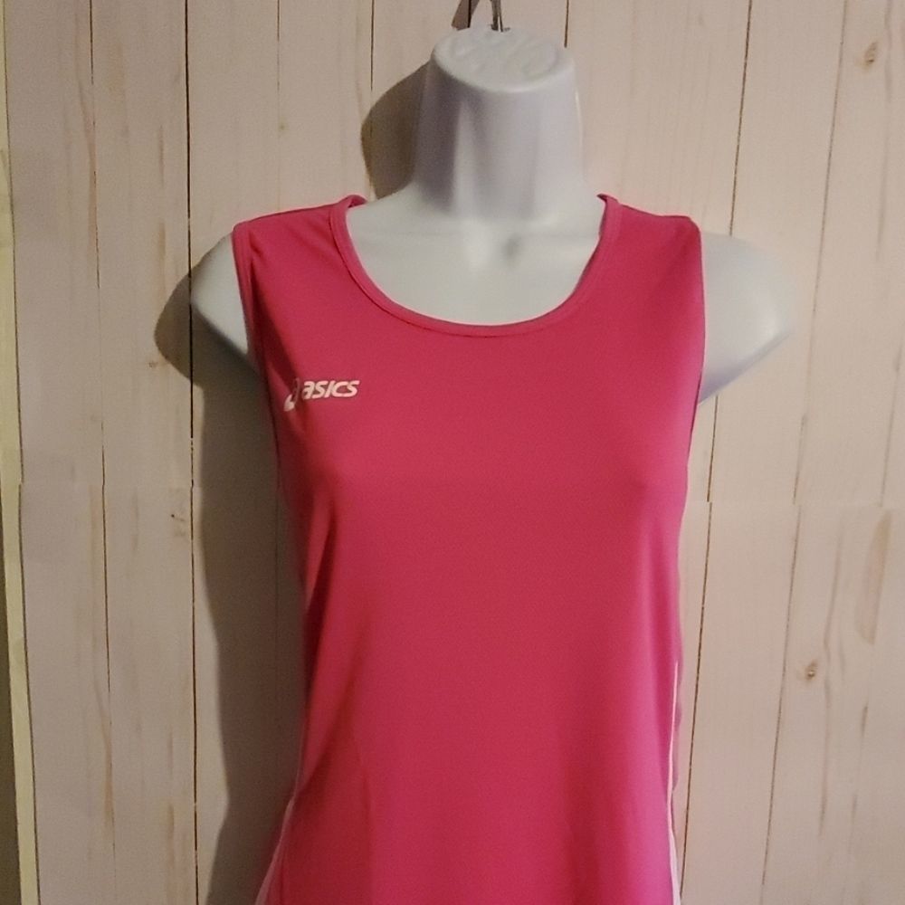 Pink Asics baseline Tank Top